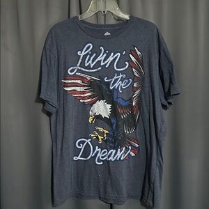 Men's Graphic T-Shirt - Livin’ The Dream Eagle Shirt